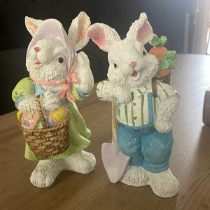 Easter bunny, male and female figurines decorations